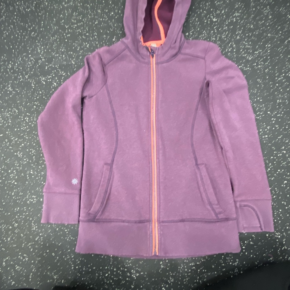 Athleta Kids Purple Hoodie with Pink Accents